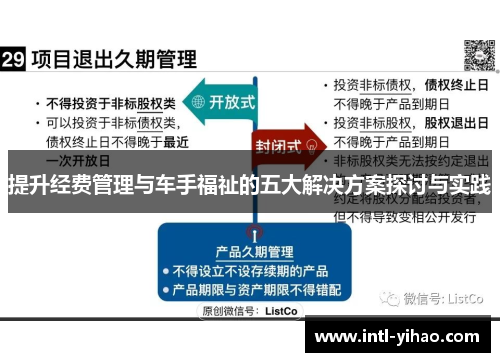 提升经费管理与车手福祉的五大解决方案探讨与实践