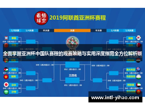 全面掌握亚洲杯中国队赛程的观赛策略与实用深度指南全方位解析版